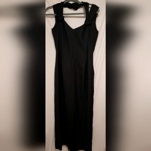 Vintage Black Dress En Francais by Huey Waltzer Size 8
